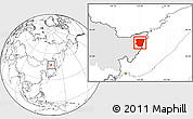 Blank Location Map of Raohe, highlighted parent region