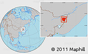 Gray Location Map of Raohe