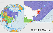 Political Location Map of Raohe, highlighted parent region