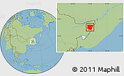 Savanna Style Location Map of Raohe