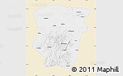 Classic Style Map of Raohe, single color outside