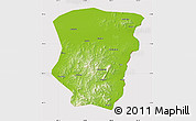 Physical Map of Raohe, cropped outside