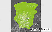 Physical Map of Raohe, darken, desaturated