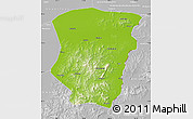 Physical Map of Raohe, lighten, desaturated