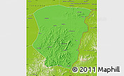 Political Map of Raohe, physical outside