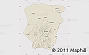 Shaded Relief Map of Raohe, cropped outside