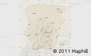 Shaded Relief Map of Raohe, lighten
