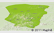 Physical Panoramic Map of Raohe, lighten