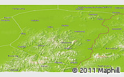 Physical Panoramic Map of Raohe