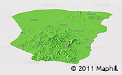 Political Panoramic Map of Raohe, cropped outside