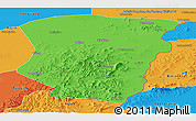 Political Panoramic Map of Raohe