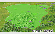 Political Panoramic Map of Raohe, satellite outside