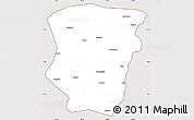 Classic Style Simple Map of Raohe, cropped outside