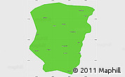 Political Simple Map of Raohe, single color outside