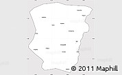 Silver Style Simple Map of Raohe, cropped outside