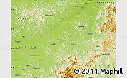 Physical Map of Shangzhi