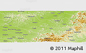Physical Panoramic Map of Shangzhi