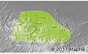 Physical 3D Map of Shuangyashan Shi, desaturated