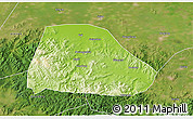 Physical 3D Map of Shuangyashan Shi, satellite outside