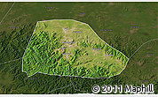 Satellite 3D Map of Shuangyashan Shi, darken