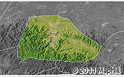 Satellite 3D Map of Shuangyashan Shi, desaturated