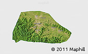 Satellite 3D Map of Shuangyashan Shi, single color outside