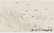 Shaded Relief 3D Map of Shuangyashan Shi