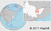 Gray Location Map of Shuangyashan Shi, highlighted parent region