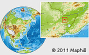 Physical Location Map of Shuangyashan Shi