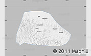 Gray Map of Shuangyashan Shi, single color outside
