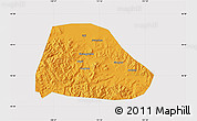 Political Map of Shuangyashan Shi, cropped outside