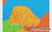 Political Map of Shuangyashan Shi