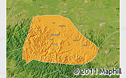 Political Map of Shuangyashan Shi, satellite outside