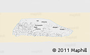 Classic Style Panoramic Map of Shuangyashan Shi, single color outside