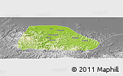 Physical Panoramic Map of Shuangyashan Shi, desaturated