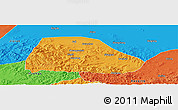 Political Panoramic Map of Shuangyashan Shi