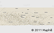 Shaded Relief Panoramic Map of Shuangyashan Shi