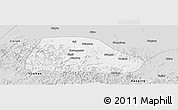 Silver Style Panoramic Map of Shuangyashan Shi