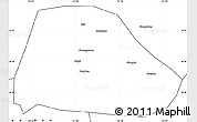 Blank Simple Map of Shuangyashan Shi