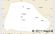 Classic Style Simple Map of Shuangyashan Shi
