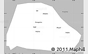 Gray Simple Map of Shuangyashan Shi