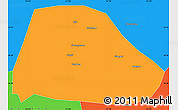 Political Simple Map of Shuangyashan Shi