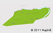 Physical 3D Map of Suibin, cropped outside