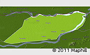 Physical 3D Map of Suibin, darken