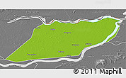 Physical 3D Map of Suibin, desaturated