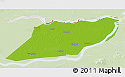 Physical 3D Map of Suibin, lighten
