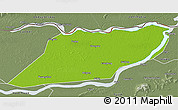 Physical 3D Map of Suibin, semi-desaturated