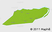 Physical 3D Map of Suibin, single color outside