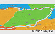 Political 3D Map of Suibin