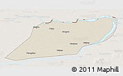 Shaded Relief 3D Map of Suibin, lighten